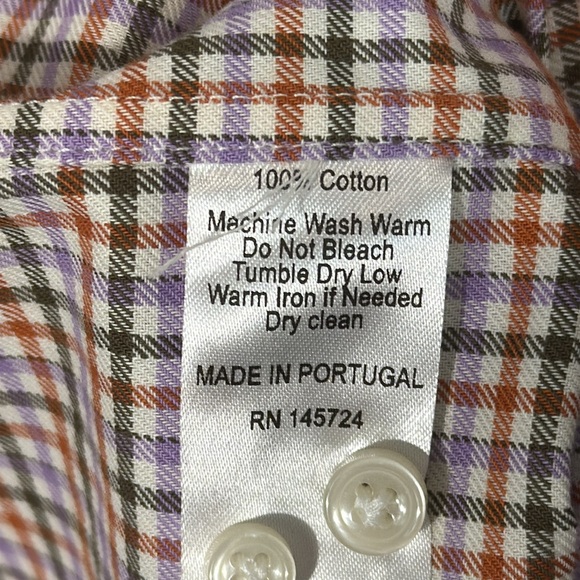 NWT Reserve‎ Label Men's Checkered Button Up Shirt - Picture 7 of 7